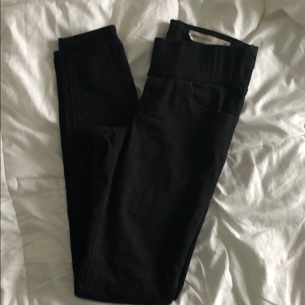 Asos black maternity skinny jeans